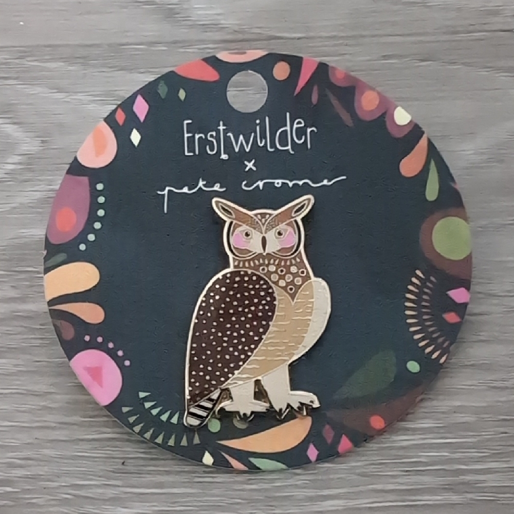 Erstwilder x Pete Cromer Owl Pin